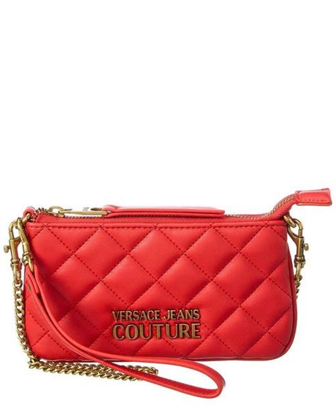 versace jeans red clutch|versace jeans couture belt.